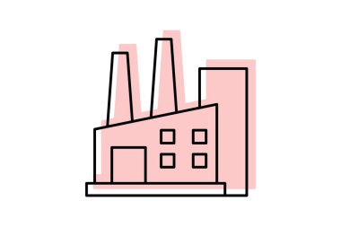 Şeker İşleme Tesisi, vektör, piksel mükemmel, illüstratör dosyası