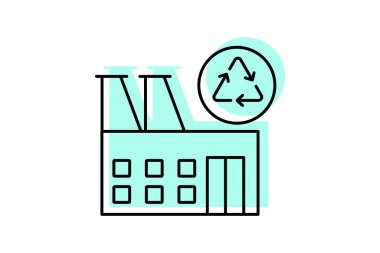 Çiftlik Geri Dönüşüm Merkezi, vektör, piksel mükemmel, illüstratör dosyası