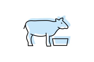 Çiftlik hayvanları Su İstasyonu, vektör, piksel mükemmel, illüstratör dosyası