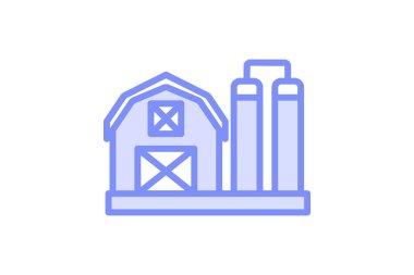 Süt ambarı, vektör, piksel mükemmel, illüstratör dosyası