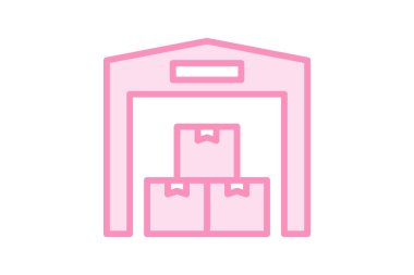 Ekin Depolama Deposu, vektör, piksel mükemmel, illüstratör dosyası