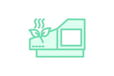 Tea Leaf Kurutma Kulübesi, vektör, piksel mükemmel, illüstratör dosyası