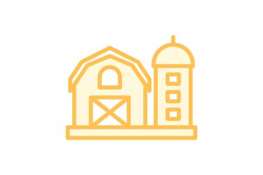 Çiftlik Ofisi, vektör, piksel mükemmel, illüstratör dosyası