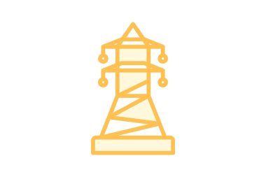 Yenilenebilir Enerji Çiftliği Şebekesi, vektör, piksel mükemmel, illüstratör dosyası