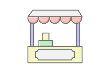 Çiftçi Pazarı Oyalaması, vektör, piksel mükemmel, illüstratör dosyası