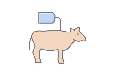 Çiftlik hayvanları mezat ahırı, vektör, piksel mükemmel, illüstratör dosyası