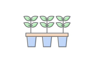 Seedling Nursery, vektör, piksel mükemmel, illüstratör dosyası