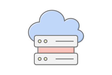 Çiftlik Veri Merkezi, vektör, piksel mükemmel, illüstratör dosyası