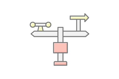 Meteorolojik Gözlem Merkezi, vektör, piksel mükemmel, illüstratör dosyası