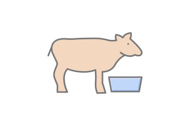 Çiftlik hayvanları Su İstasyonu, vektör, piksel mükemmel, illüstratör dosyası