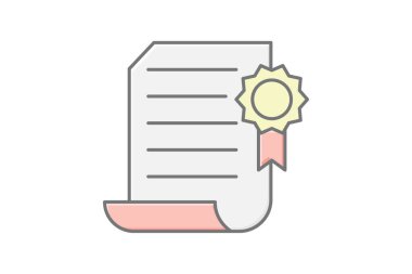 Organik Sertifika Ofisi, vektör, piksel mükemmel, illüstratör dosyası