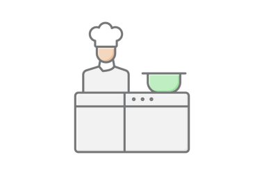 Farm Community Kitchen, vektör, piksel mükemmel, illüstratör dosyası