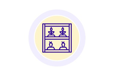 Dikey Tarım Birimi, vektör, piksel mükemmel, illüstratör dosyası