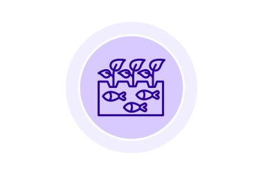Aquaponics Tesisi, vektör, piksel mükemmel, illüstratör dosyası