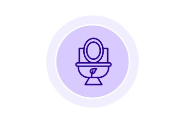 Çiftlik Gübre Tuvaleti, vektör, piksel mükemmel, illüstratör dosyası