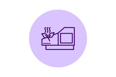 Tea Leaf Kurutma Kulübesi, vektör, piksel mükemmel, illüstratör dosyası