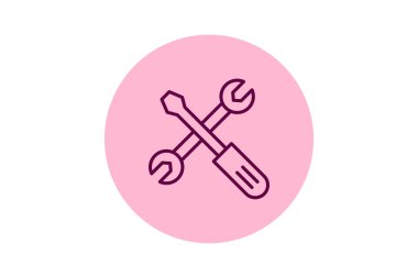 Çekici Tamir Atölyesi, vektör, piksel mükemmel, illüstratör dosyası