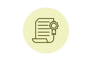 Organik Sertifika Ofisi, vektör, piksel mükemmel, illüstratör dosyası