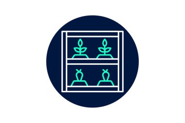 Dikey Tarım Birimi, vektör, piksel mükemmel, illüstratör dosyası