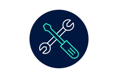 Çekici Tamir Atölyesi, vektör, piksel mükemmel, illüstratör dosyası