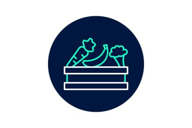 Sebze Soğutma Depolama, vektör, piksel mükemmel, illüstratör dosyası