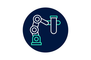 Tarım Robot Laboratuvarı, vektör, piksel mükemmel, illüstratör dosyası