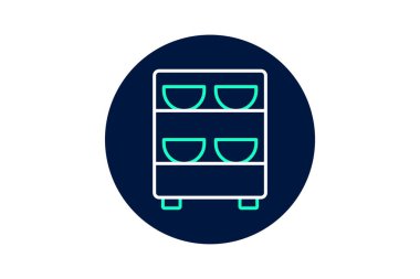 Ekin Dehidrasyon Birimi, vektör, piksel mükemmel, illüstratör dosyası