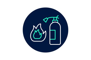 Kırsal Yangın Güvenlik Birimi, vektör, piksel mükemmel, illüstratör dosyası