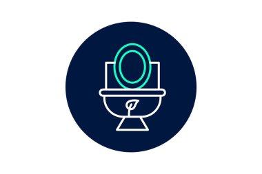 Çiftlik Gübre Tuvaleti, vektör, piksel mükemmel, illüstratör dosyası