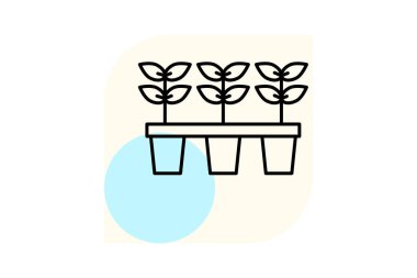 Seedling Nursery, vektör, piksel mükemmel, illüstratör dosyası