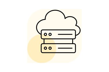 Çiftlik Veri Merkezi, vektör, piksel mükemmel, illüstratör dosyası