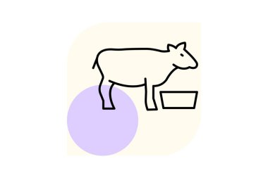 Çiftlik hayvanları Su İstasyonu, vektör, piksel mükemmel, illüstratör dosyası