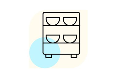 Ekin Dehidrasyon Birimi, vektör, piksel mükemmel, illüstratör dosyası