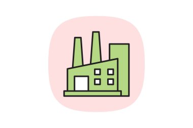 Şeker İşleme Tesisi, vektör, piksel mükemmel, illüstratör dosyası