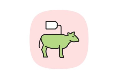 Çiftlik hayvanları mezat ahırı, vektör, piksel mükemmel, illüstratör dosyası