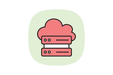 Çiftlik Veri Merkezi, vektör, piksel mükemmel, illüstratör dosyası