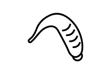 Sülük, vektör, piksel mükemmel, illüstratör dosyası