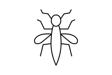 Sivrisinek, vektör, piksel mükemmel, illüstratör dosyası