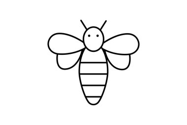 Bal arısı, vektör, piksel mükemmel, çizer dosyası