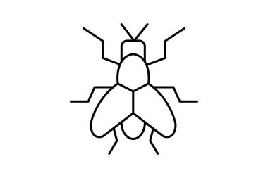 Sinek, vektör, piksel mükemmel, illüstratör dosyası