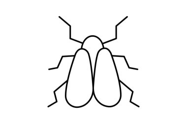 Whitefly, vektör, piksel mükemmel, illüstratör dosyası