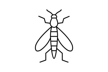 Caddisfly, vektör, piksel mükemmel, illüstratör dosyası