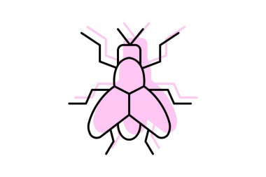 Sinek, vektör, piksel mükemmel, illüstratör dosyası