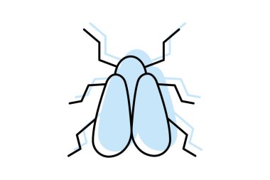 Whitefly, vektör, piksel mükemmel, illüstratör dosyası