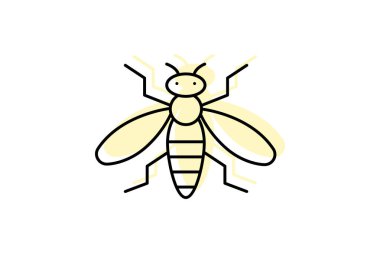 Hoverfly, vektör, piksel mükemmel, çizer dosyası