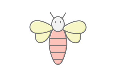 Bal arısı, vektör, piksel mükemmel, çizer dosyası