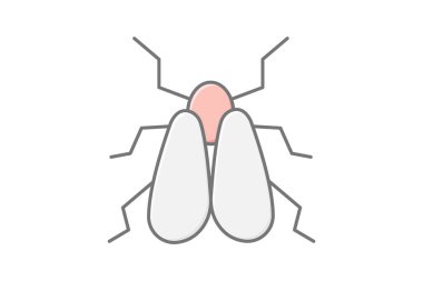 Whitefly, vektör, piksel mükemmel, illüstratör dosyası