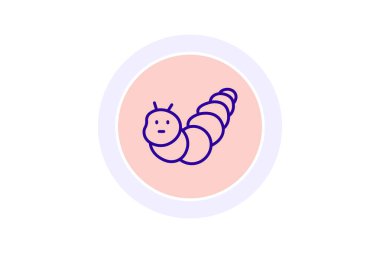 İpek böceği, vektör, piksel mükemmel, illüstratör dosyası