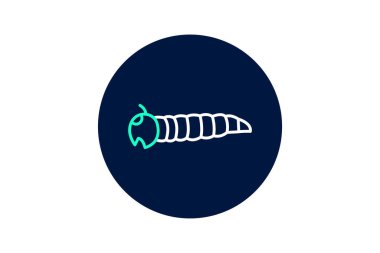 Yemek solucanı, vektör, piksel mükemmel, illüstratör dosyası