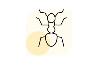 Karınca, vektör, piksel mükemmel, illüstratör dosyası